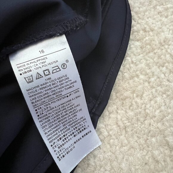 Banana Republic Factory Blue Satin Long Sleeve Dress 16 - Picture 9 of 9